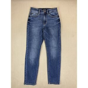 Judy Blue‎ Jeans Womens 3/26 Blue Slim Fit Mid Rise Stretch Straight Leg Denim